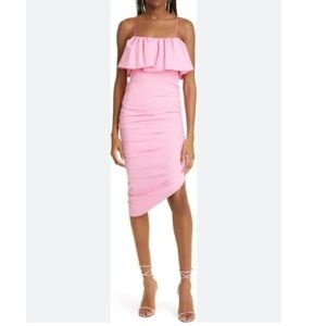 Cinq a Sept Crista Pink Asymmetrical Dress